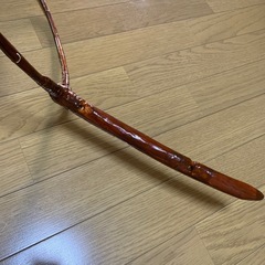 鮎　渓流　天然木タモ2本セットの画像