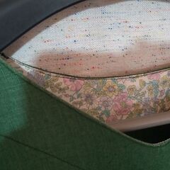 【used】【リネン100%】　ハンドメイド　グリーン　シャツ　ゆったりめ　 L サイズの画像