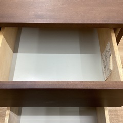 無印良品　2段ローチェスト　ブラウンの画像