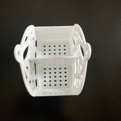 箸立て　ペン立て　小鳥　鳥籠　白　プラスチック　約　13.5×9.7×7㎝　（最大）の画像