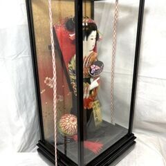 正月飾り  羽子板飾り  女の子 初正月 縁起物 御守り ガラスケース入り 伝統工芸の画像