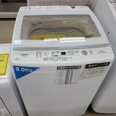 J9635　AQUA　アクア　8.0kg洗濯機　AQW-V8M　...