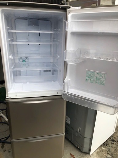 NO 235?福岡市内配送設置無料✨?シャープ SHARP 冷蔵庫(幅60cm) 350L どっちもドア 3ドア SJ-W352D-N
