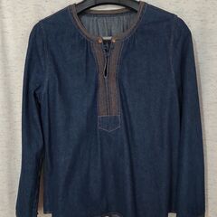 【used】　デニム　シャツ　長袖　M サイズ