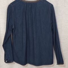 【used】　デニム　シャツ　長袖　M サイズの画像