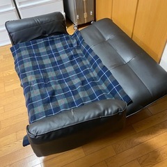 【0円 無料】リクライニングソファ 剥がれ有りの画像