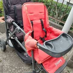 Joovy Caboose Graphite 2人乗りベビーカー...