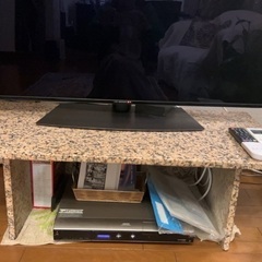 御影石　テーブル　テレビ台の画像