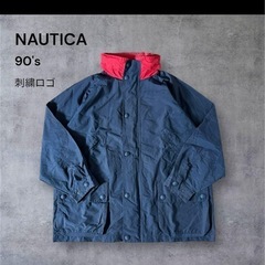 90年代NAUTICAマウンテンパーカー刺繍