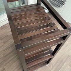 IKEA モルゲル  木製収納　ワゴン 