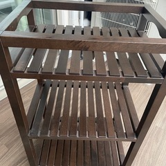 IKEA モルゲル  木製収納　ワゴン の画像
