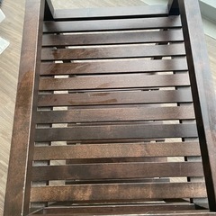 IKEA モルゲル  木製収納　ワゴン の画像