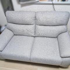 美品 ニトリ ソファ 傷・汚れに強い二人掛け MK02 LGY