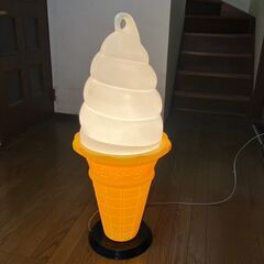 【ソフトクリーム ディスプレイ】電光看板 スジャータ アイス 置物 ディスプレイ の画像