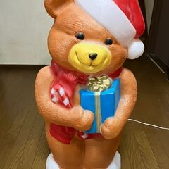 【くま ディスプレイ】　熊　クリスマス　電光看板　置物　ディスプレイ