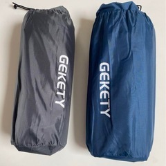 【美品】GEKETY エアマット　エアマットレス 2個セット 190cmの画像