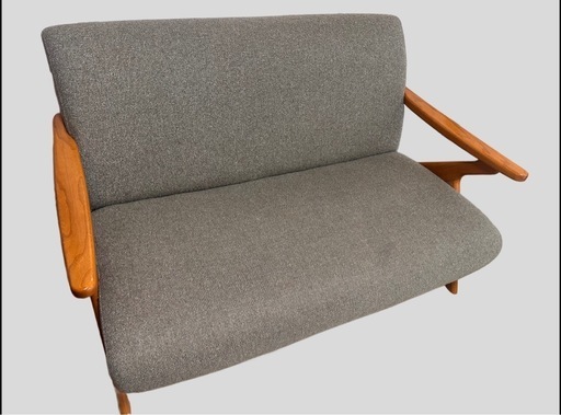 unico カーキ ソファー 2人掛け