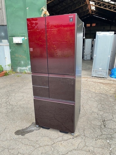 ?オシャレガラストップ　480L シャープ冷蔵庫☘️大阪市から阪南市まで配達設置無料??保証有り