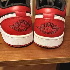 NIKE AIR JORDAN 1 LOW black/gym red-white 553558-066 ブラック ジムレッドの画像