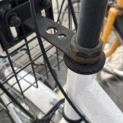 自転車　白の画像