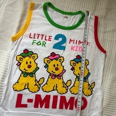 【新品未使用品】L-MIMO 子供用タンクトップ　韓国　ベビー服　こども服　くまの画像