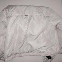 Bershka (ベルシュカ) ホワイト フーデッド パデッドジャケット (メンズ)の画像