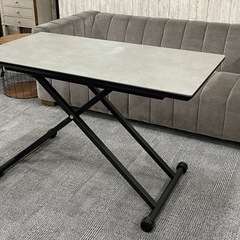 引き取り限定【千葉・市川市】昇降式テーブル　セラミック天板　値引可 引き取り限定【千葉・市川市】昇降式テーブル セラミック天板 値引可