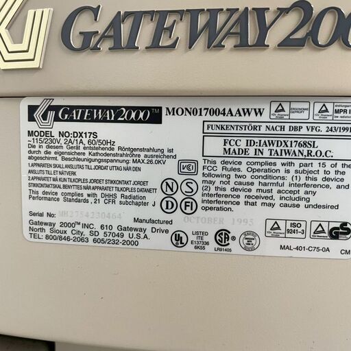 FUJITSU】富士通 FMV-4100D4 モデル15S GATEWAY2000 DX：17S