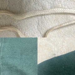 「KISSA」シェ・タール グリーン系　巾着袋:布袋:旅行用品の画像