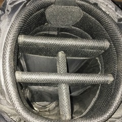 美品　NEXキャディバッグ　ブラック＆レッド　５分割　の画像