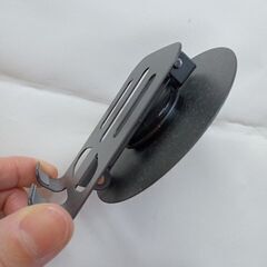 卓上 携帯 スマホスタンド 折り畳み メタリックダークグレーの画像