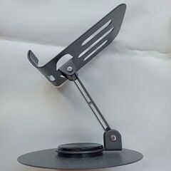 卓上 携帯 スマホスタンド 折り畳み メタリックダークグレーの画像