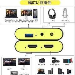 【新品未使用】キャプチャーボード ゲーム パススルー の画像