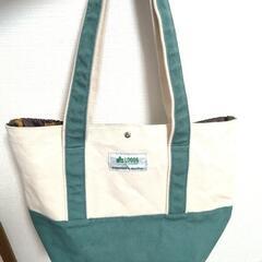 LOGOS × コメダ珈琲　トートバッグ アイボリー×グリーン