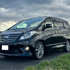 トヨタ アルファード 禁煙 本革シート サンルーフ 純正ナビ サ...