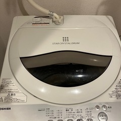 TOSHIBA 5kg 洗濯機STAR CRYSTAL SRUM の画像