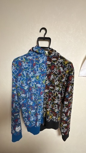 A Bathing Ape シャークパーカー ベアブリック カモ ベア