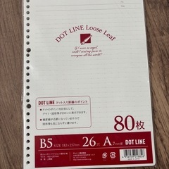 美品❣️ルーズリーフ　ノート　B5