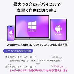 キーボード Bluetooth 折り畳み式 最新 ワイヤレスキーボード 超薄型の画像