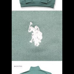 USPAハーフジップグリーンの画像