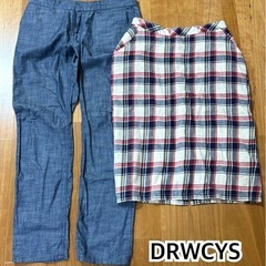 DRWCYS 薄手デニム スカート