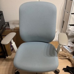 パステルブルー オカムラ チェア