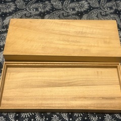 【木箱のみ】藍宝切子 5客用 木箱／美品／贈答用・保管用に◎の画像
