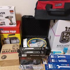 ルームエアコン・ガス充填の新品フルセット