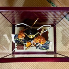 五月人形『豪勇』・ガラスケース入りの画像