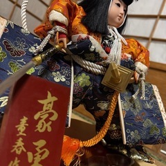 五月人形『豪勇』・ガラスケース入りの画像