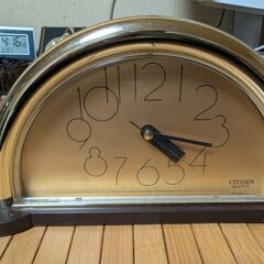 シチズン置時計ゴールド　中古