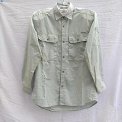 【THREE MONKEY】④作業服　上衣　夏　薄緑 長袖シャツ...