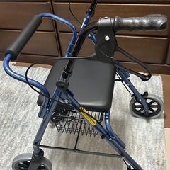 ほぼ未使用★折りたたみ歩行器 竹虎ハッピーII NB ブルーメタリック