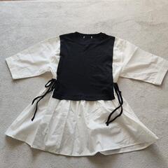 【未使用】レイヤード風トップス　L